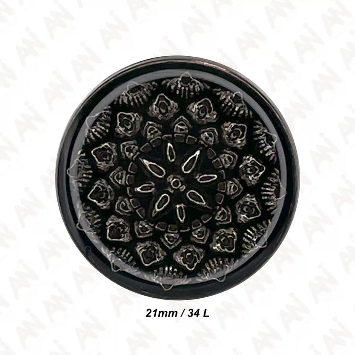 Embossed Inspire Metal Button