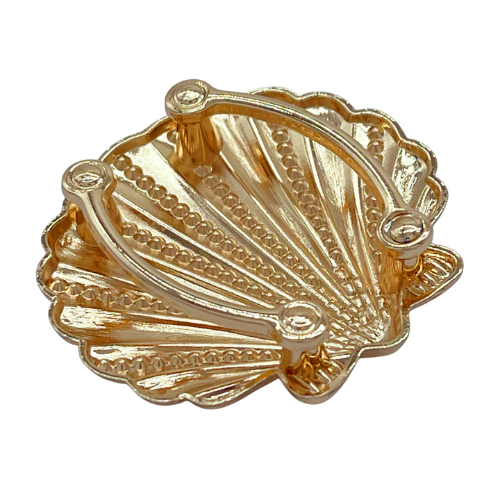 Gold Scallop Shell Buckle