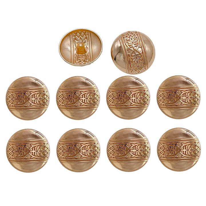 Etched Design Metal Buttons