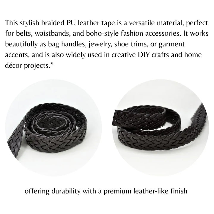 Braided Leather Belt