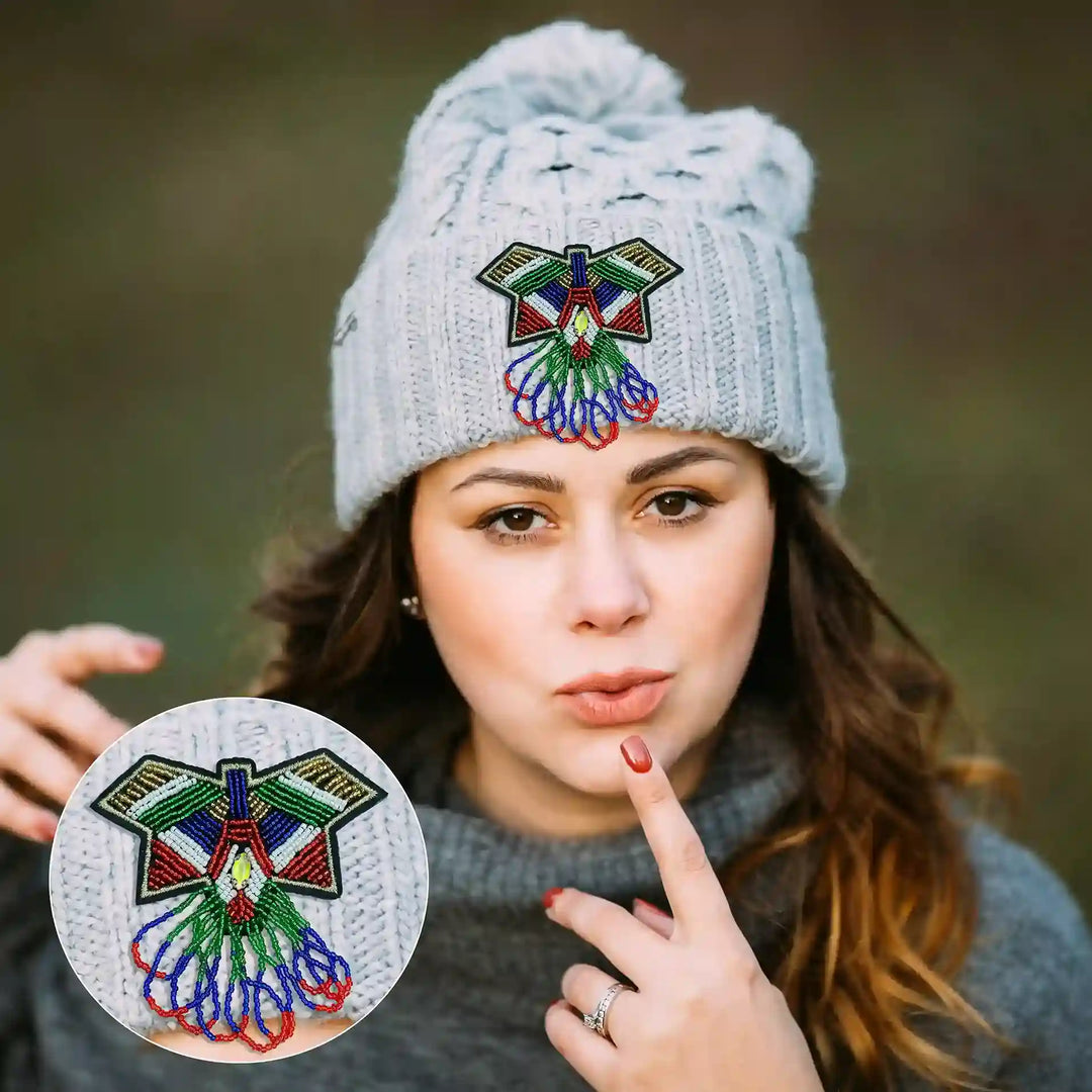 Beaded Butterfly Patch
