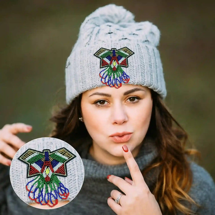 Beaded Butterfly Patch