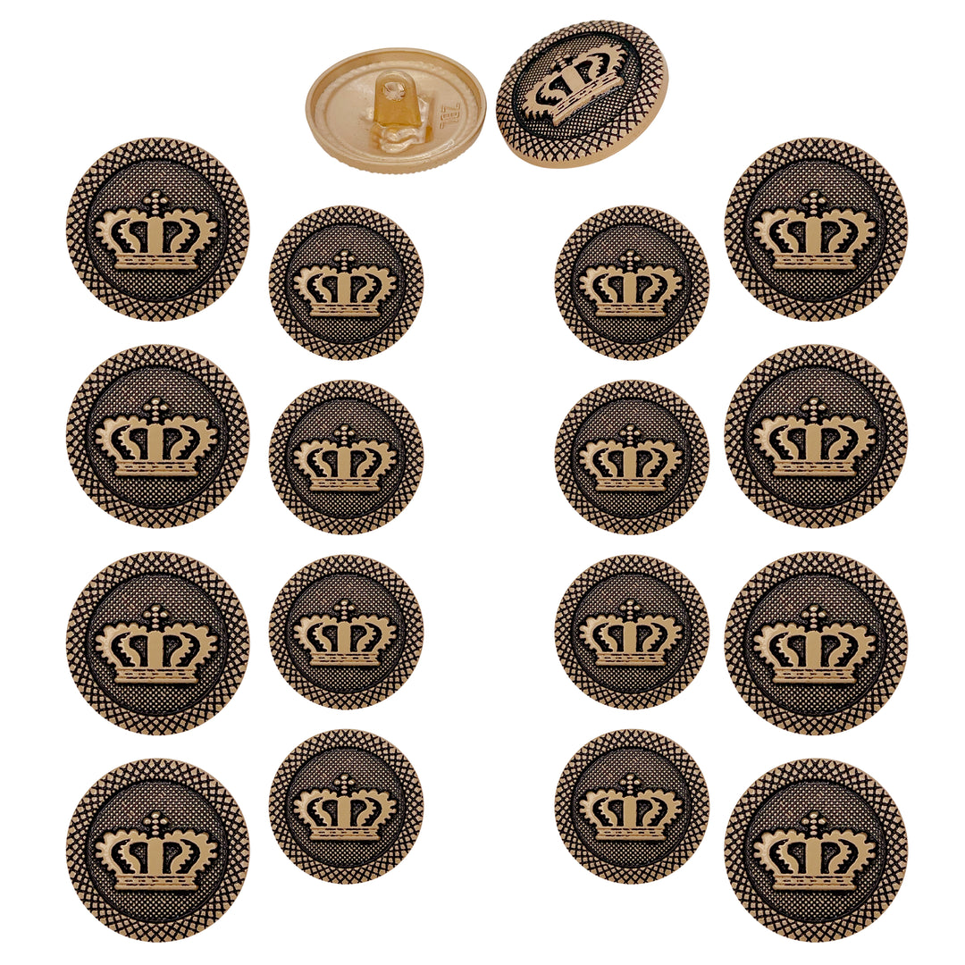 Regal Elegance Crown Buttons