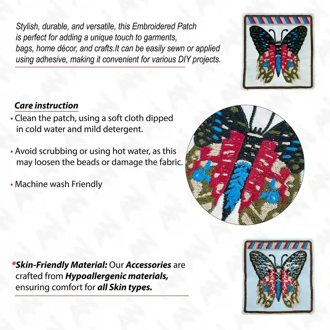 Multicolor Butterfly Patch