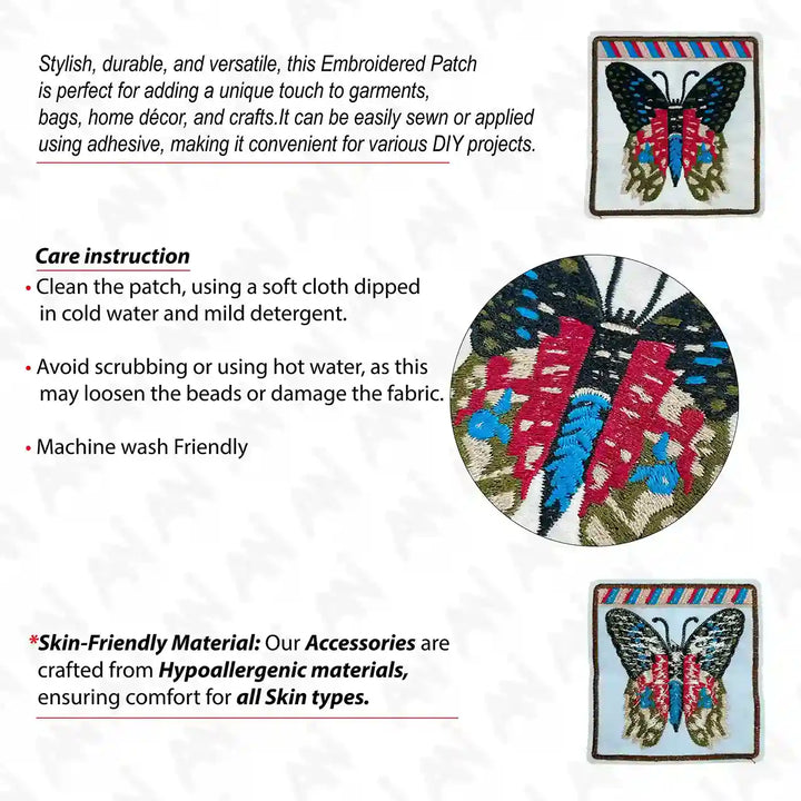 Multicolor Butterfly Patch