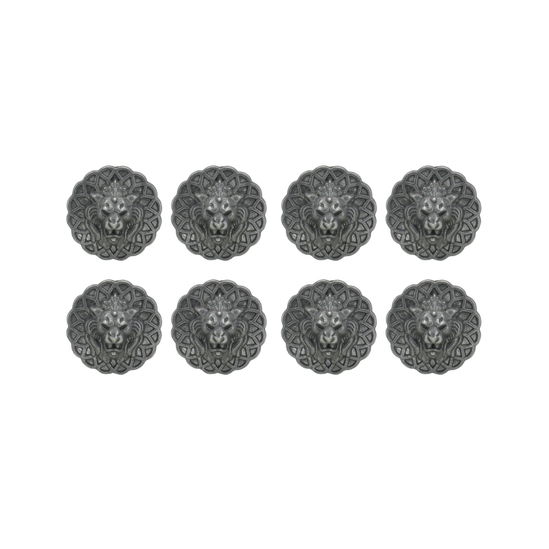 Lion Head Buttons for Clothing and Accessories