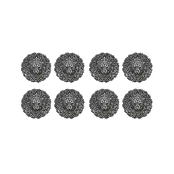 Lion Head Buttons for Clothing and Accessories | 18mm(28L) & 22mm(34L)
