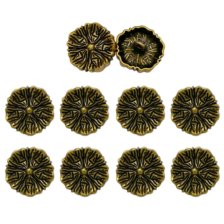 Blooming Beauty Metal Buttons | 18m, 20mm, 23mm
