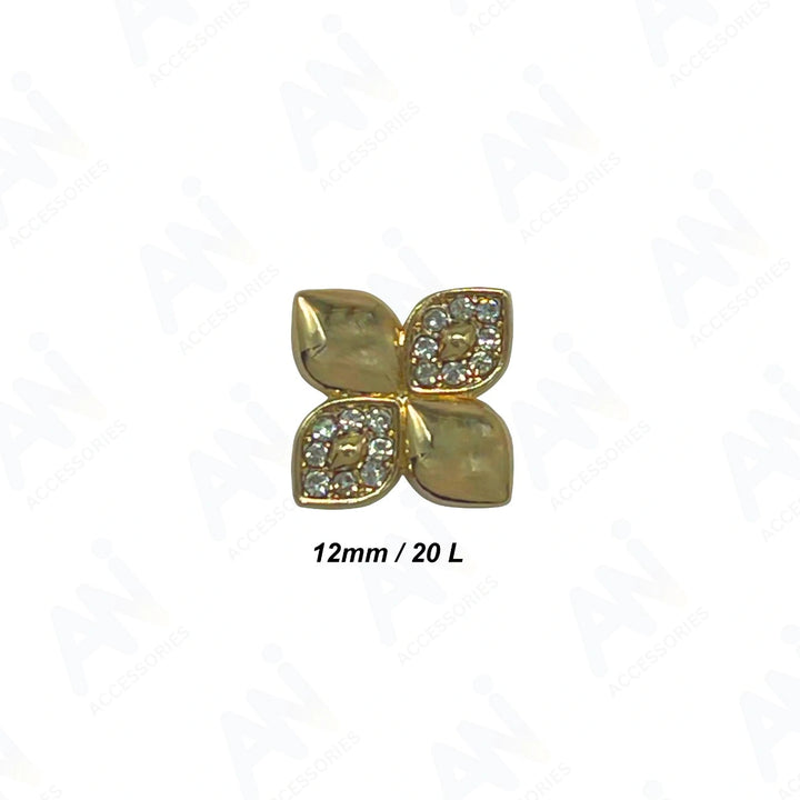 Decorative Flower Buttons for Crafts | 12mm(20L)