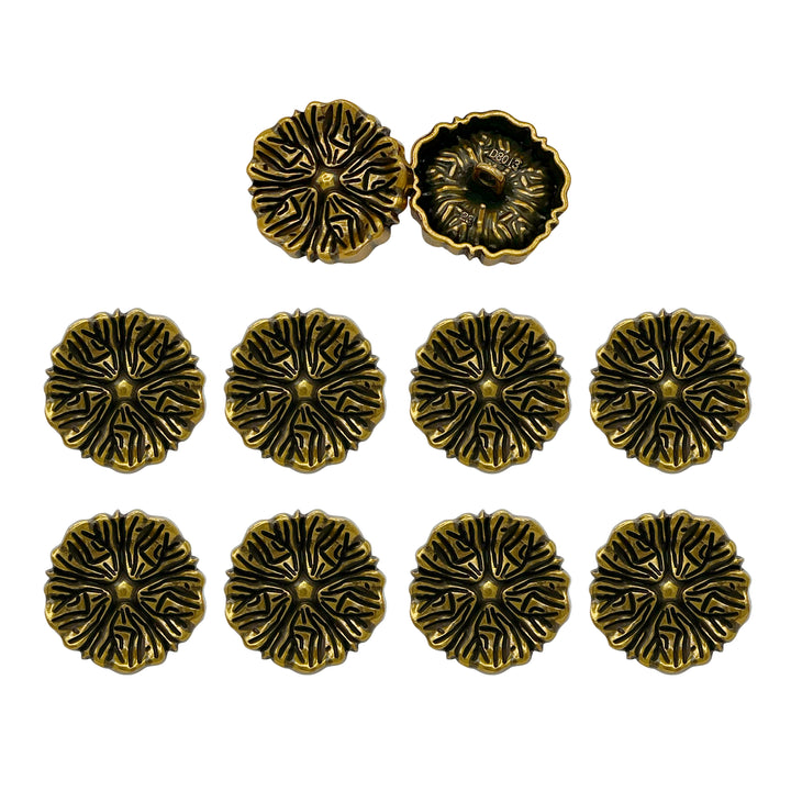 Blooming Beauty Metal Buttons