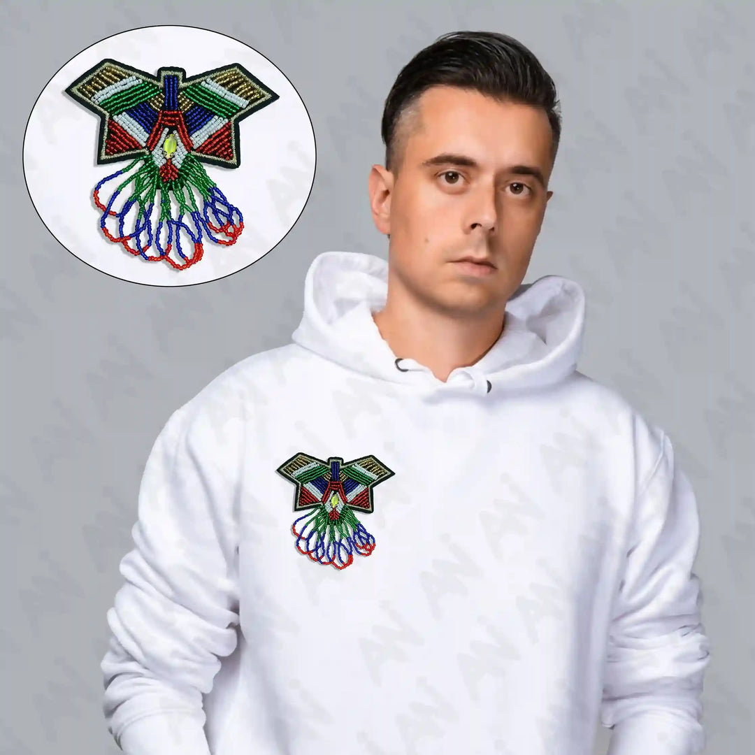 Beaded Butterfly Patch