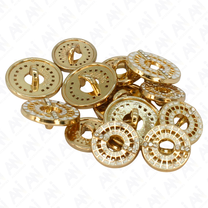 Decorative Gold Laser Cut Button