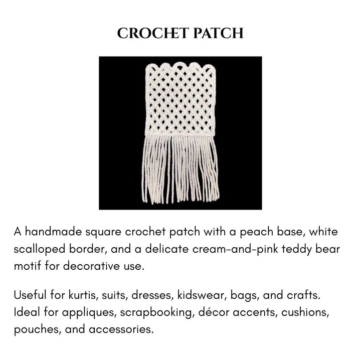 Crochet Diamond Mesh Patch | 2pc