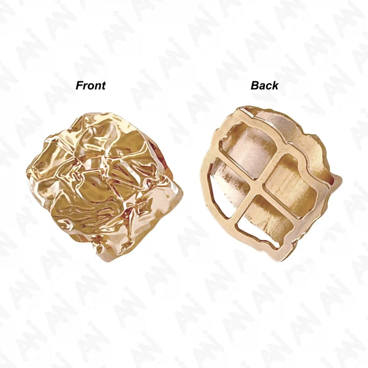 Ani Accessories Aurelian Design Shard Buckle front and back image in  a white background.