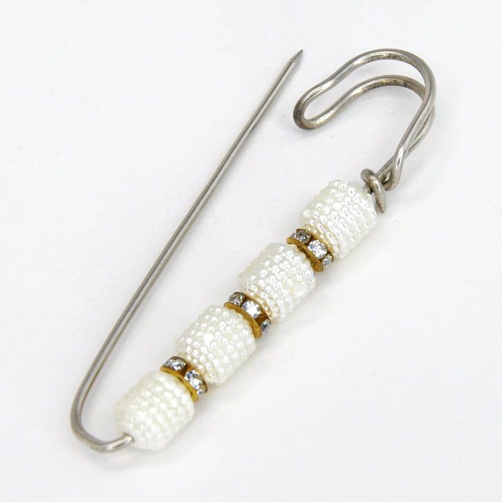 Ani Accessories Beaded Safety Pins  on a white background