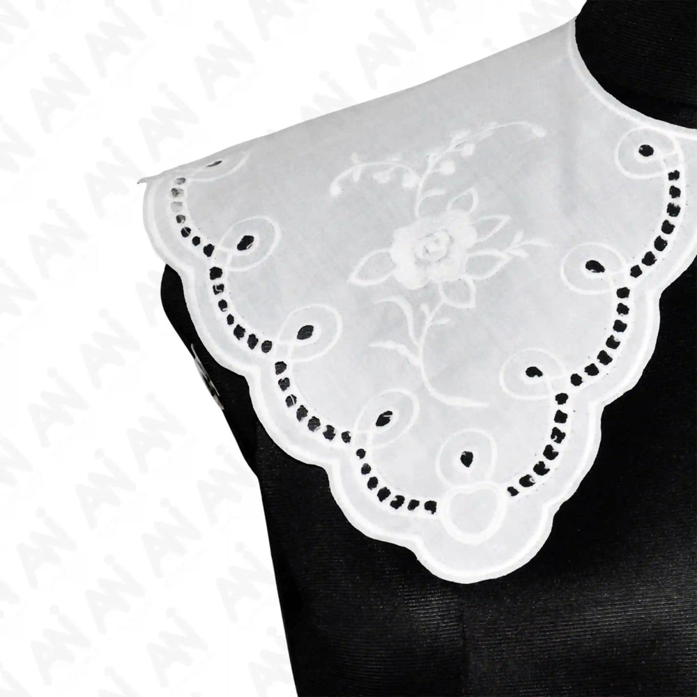 Ani Accessories Broderie Neckline Anglaise Collar adding elegant charm to women dresses and festive outfits