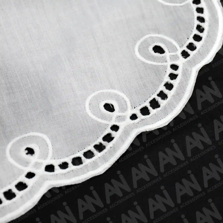 Ani Accessories Broderie Neckline Anglaise Collar crafted for refined ethnic and modern outfit upgrades
