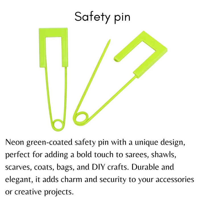 Ani Accessories safety pins shown on white background with details about their features and uses.