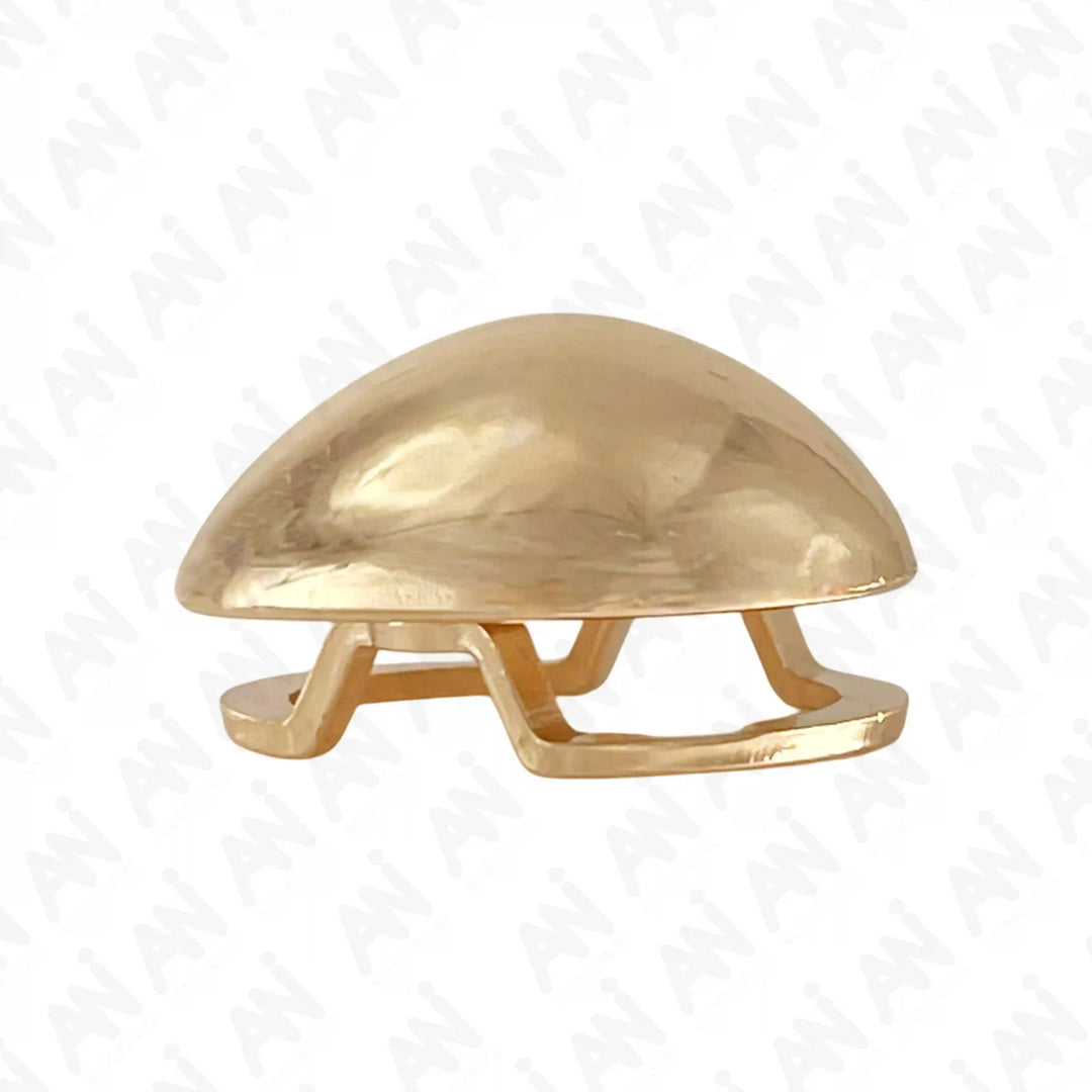 Ani Accessories Golden Tear Metal Buckle top view in the white background.