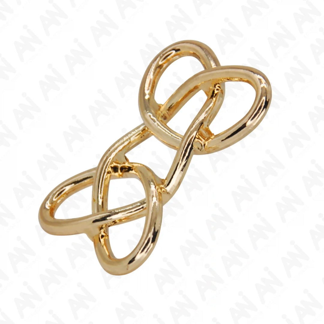 Ani Accessories Infinity Knot Beach & Party Wear Buckle backside image in a white background.
