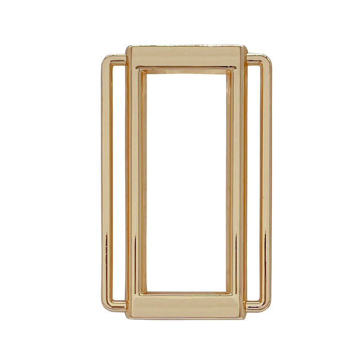 Ani Accessories Metal Double Bar Buckle in a white background.