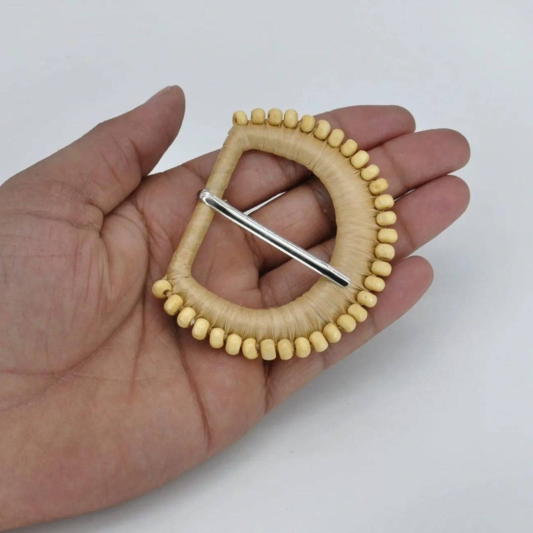 Ani Accessories Two Designs D Shape Wooden Buckles for Belt Bag Dress DIY Sewing Craft Garment Decoration