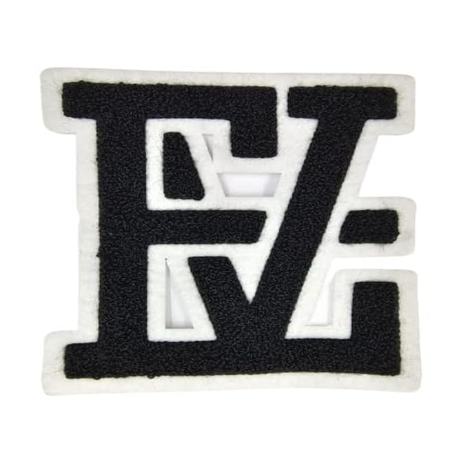 Ani Accessories chenille patch featuring raised textured fabric, perfect for apparel customization and craft projects