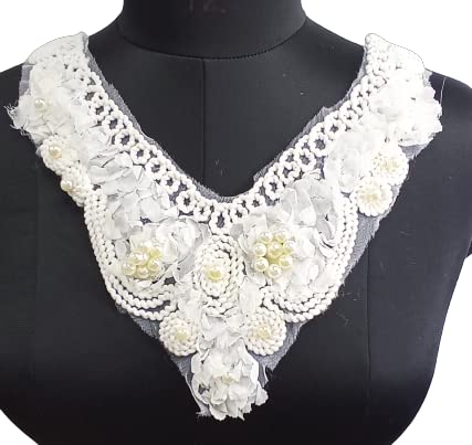 Ani Accessories cord pearl neckline with delicate floral touch, perfect for elegant ethnic and designer outfits