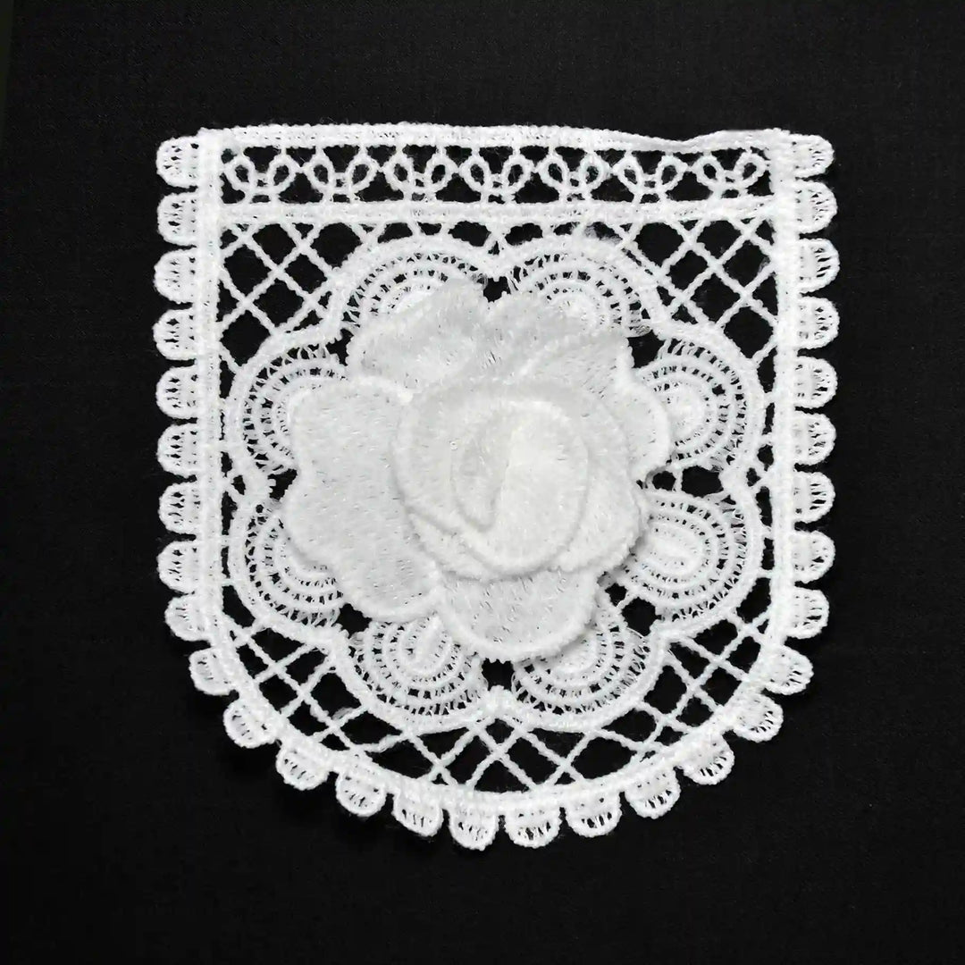 Ani Accessories cut work rose style spun poly patch for kurti saree blouse dress DIY applique sewing