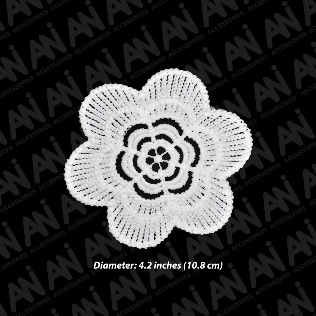 Ani Accessories designer floral spun poly applique patch for saree kurti DIY craft embellishment