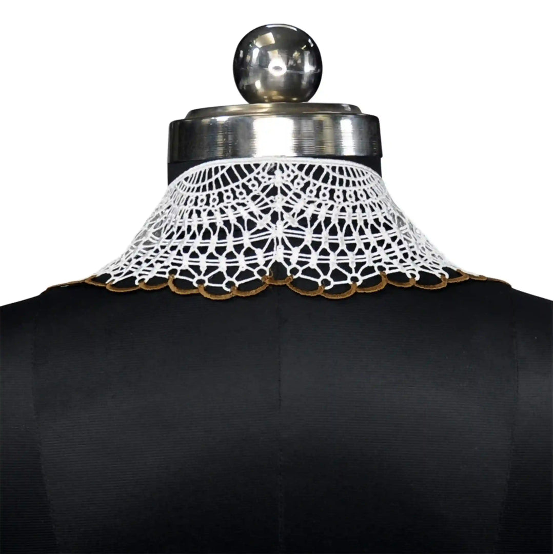 Ani Accessories elegant cutwork floral Puritan collar for dresses, tops and DIY fashion projects