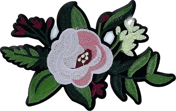 Ani Accessories embroidered flower patch decorative applique for jackets shirts denim jeans bags and DIY outfits
