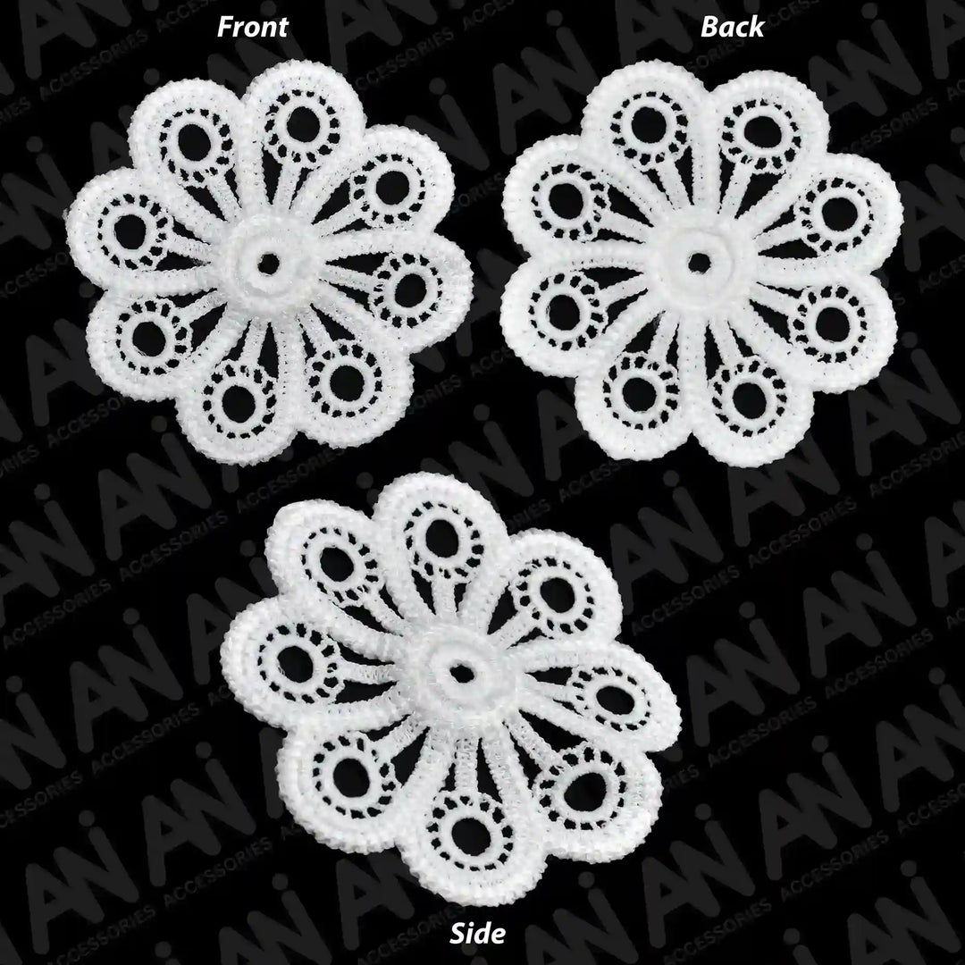 Ani Accessories floral appliqué spun poly patch for dresses kurtis saree embroidery craft sewing