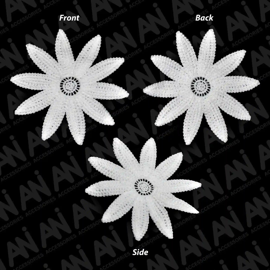 Ani Accessories floral sunflower spun poly patch for kurti blouse dress embellishment sewing