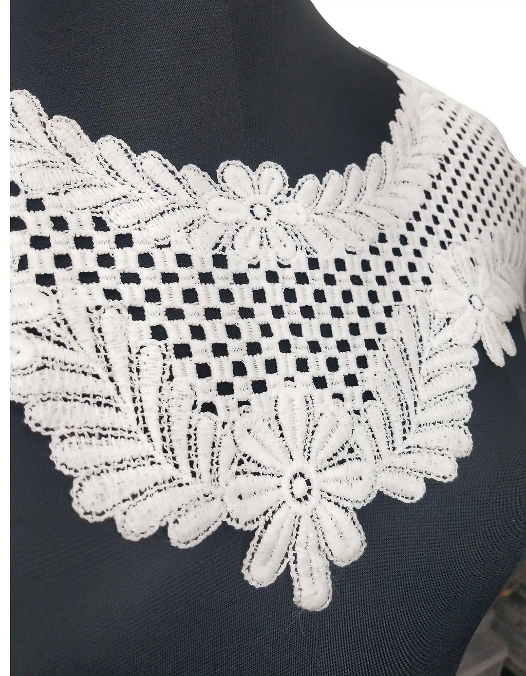 Ani Accessories floral touch honeycomb yoke design for sewing on dresses and designer outfits