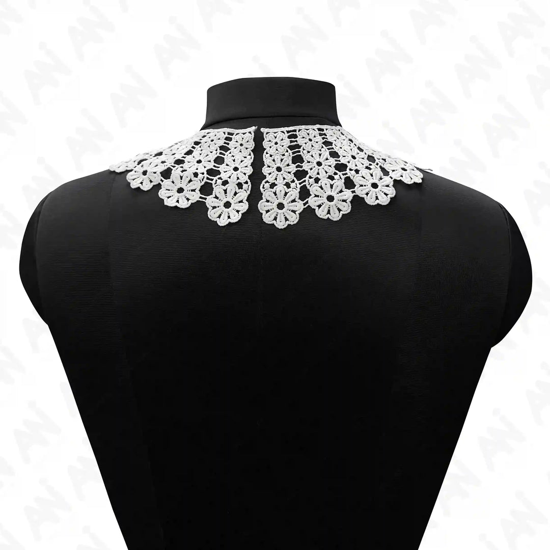 Ani Accessories flowing floral lace neck collar big and small style, small for kids party outfits