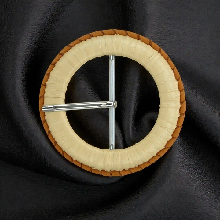 Ani Accessories heritage brown ring beige buckle classic round buckle for belts bags DIY fashion craft accessory