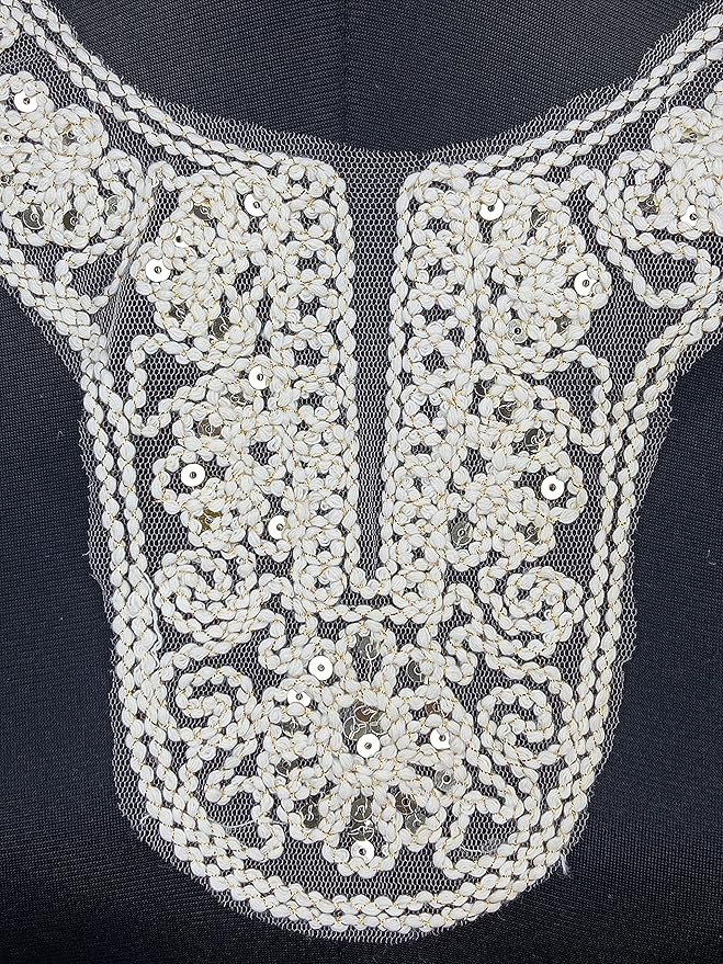 Ani Accessories rope inspired round neckline for sophisticated couture and contemporary outfits
