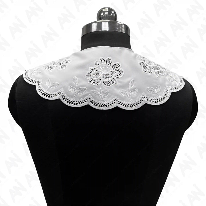 Ani Accessories ruffled Peter Pan neck collar for vintage inspired dresses and modern outfit layering