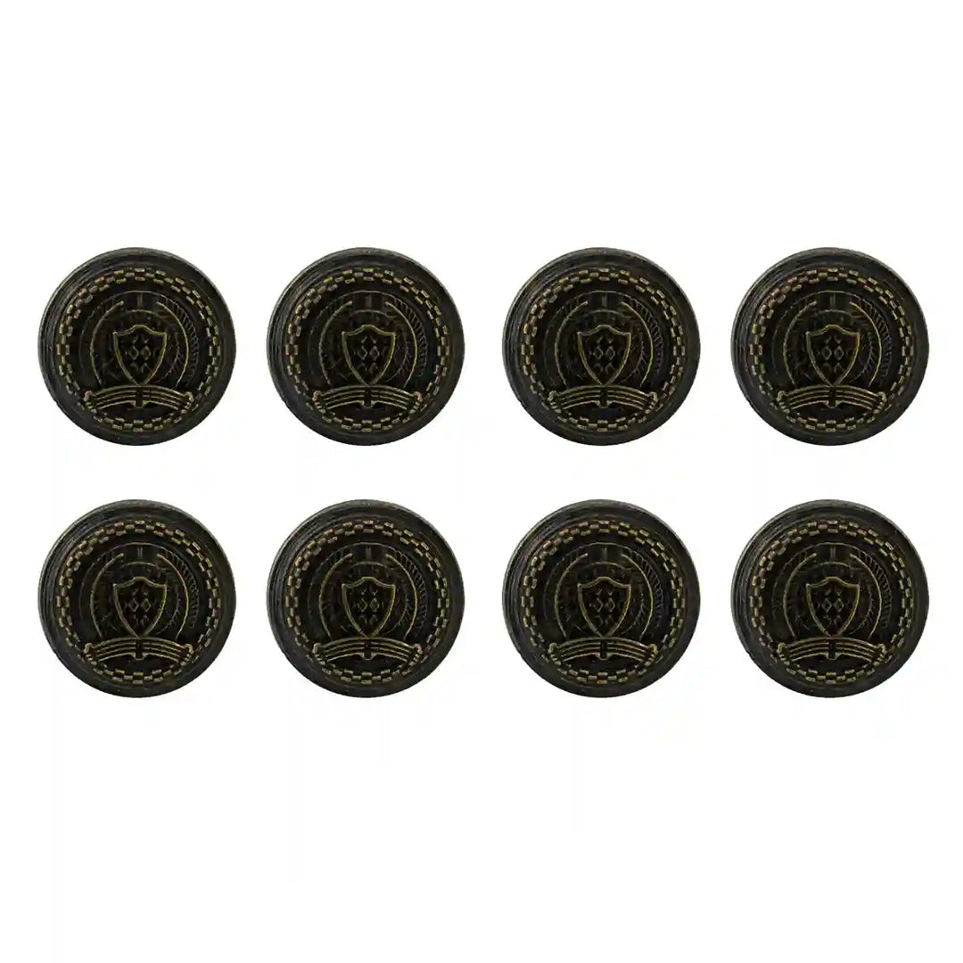 Ani Accessories set of 8 vintage-style buttons, ideal for adding a timeless touch to clothing, bags, jackets, and accessories