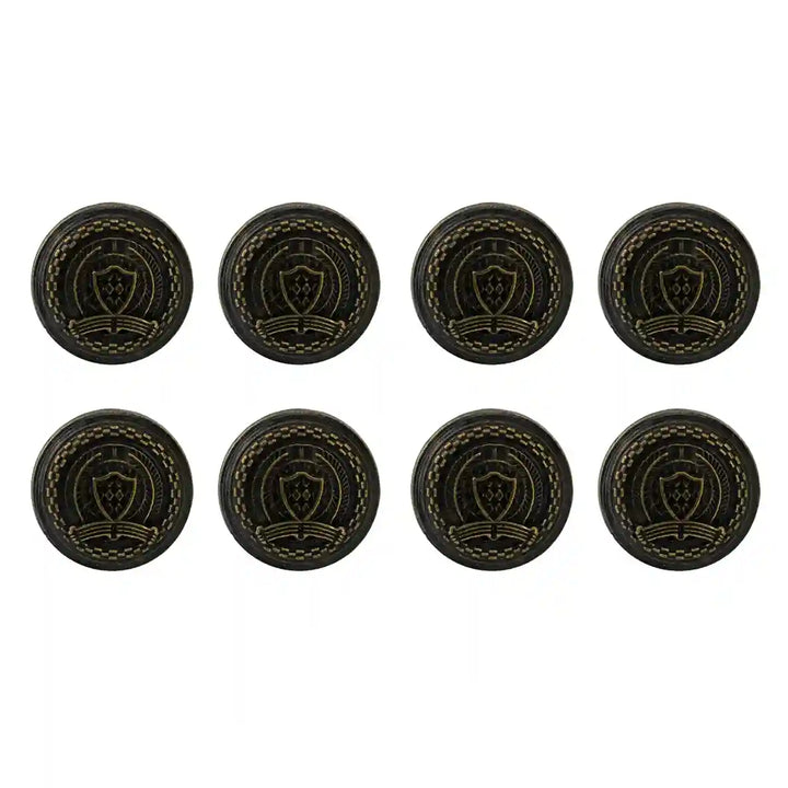 Ani Accessories set of 8 vintage-style buttons, ideal for adding a timeless touch to clothing, bags, jackets, and accessories