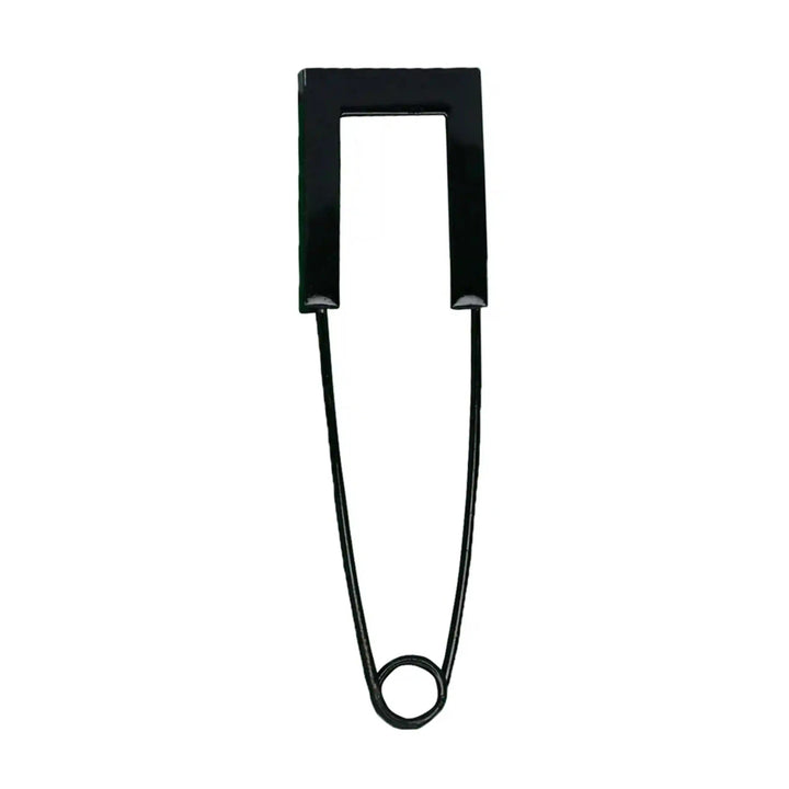 Ani Accessories black safety pin with product details on a white background for garments, crafts, and daily use.