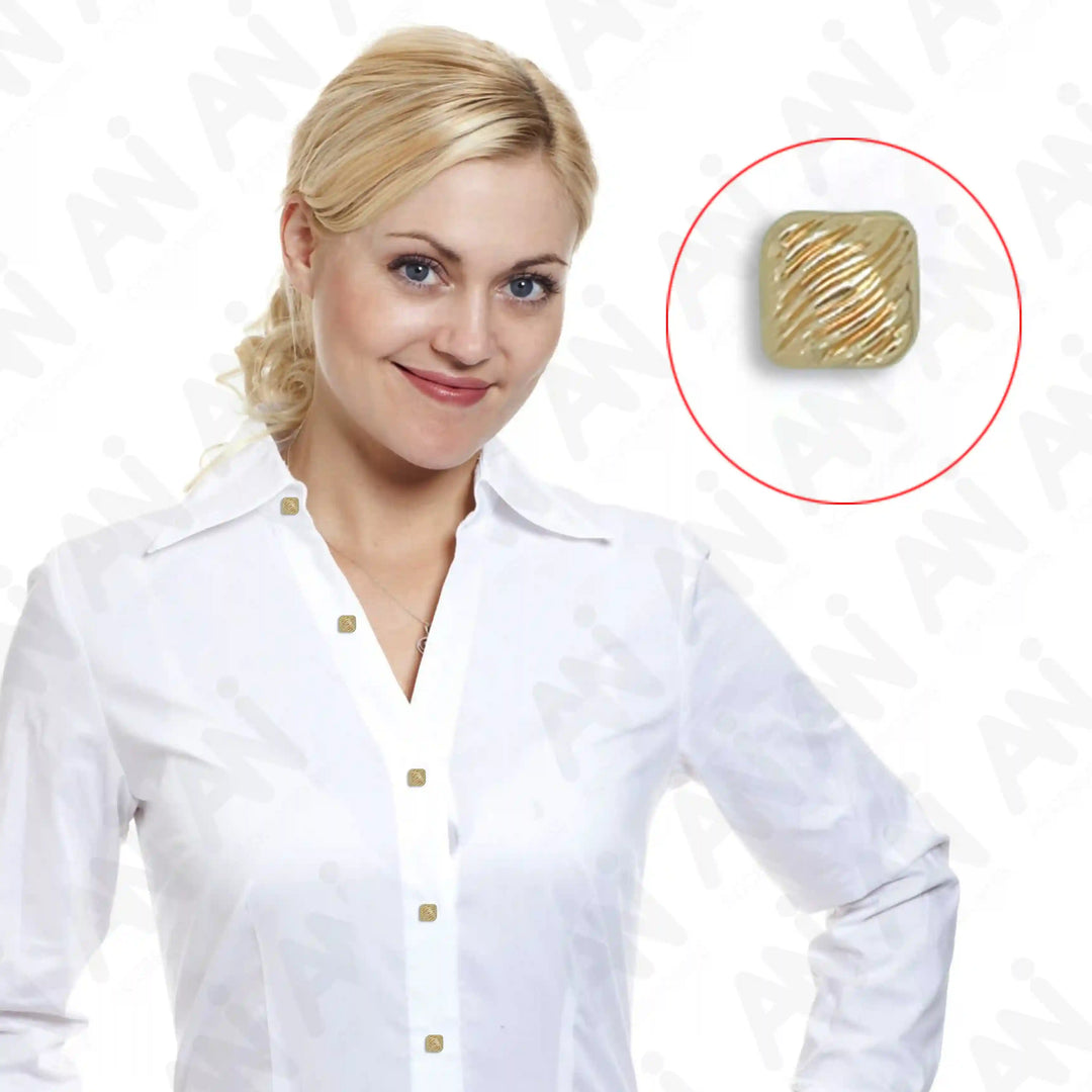 Grooved Style 12mm Shirt Button