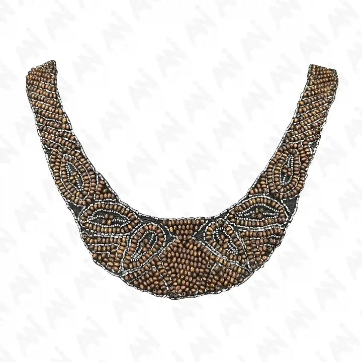 Stylish Beaded Scoop Neckline