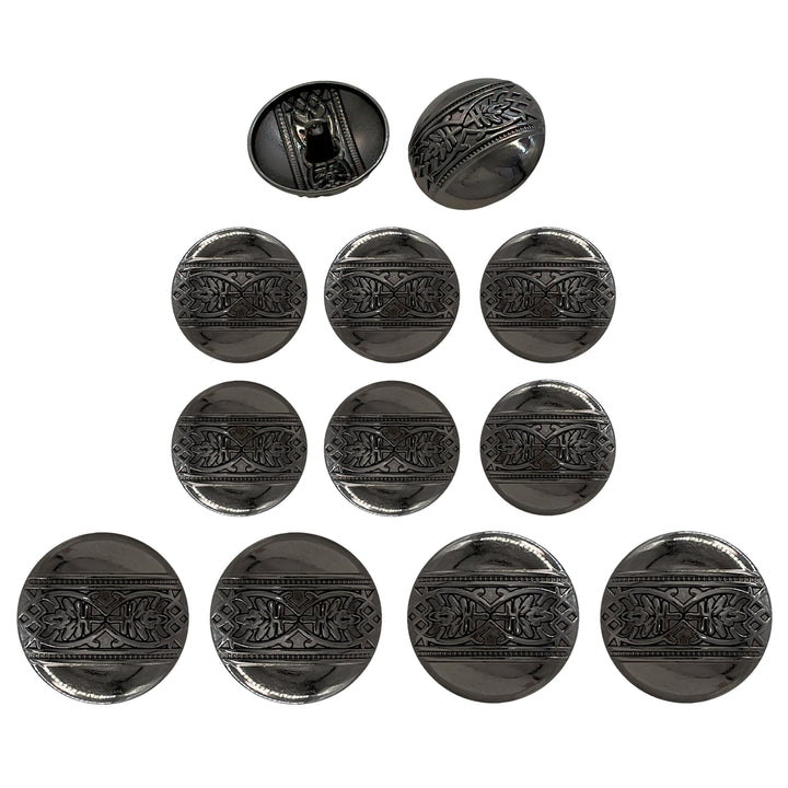 Etched Design Metal Buttons