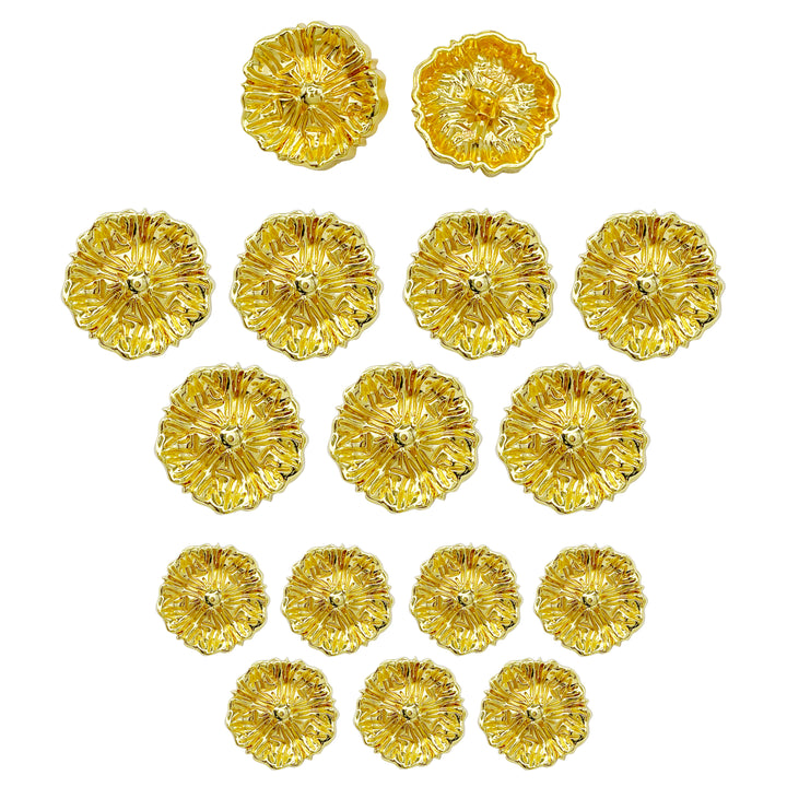 Blooming Beauty Metal Buttons