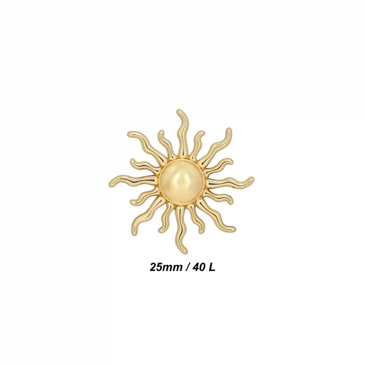 Sun Style Metal Buttons | 25mm & 50mm