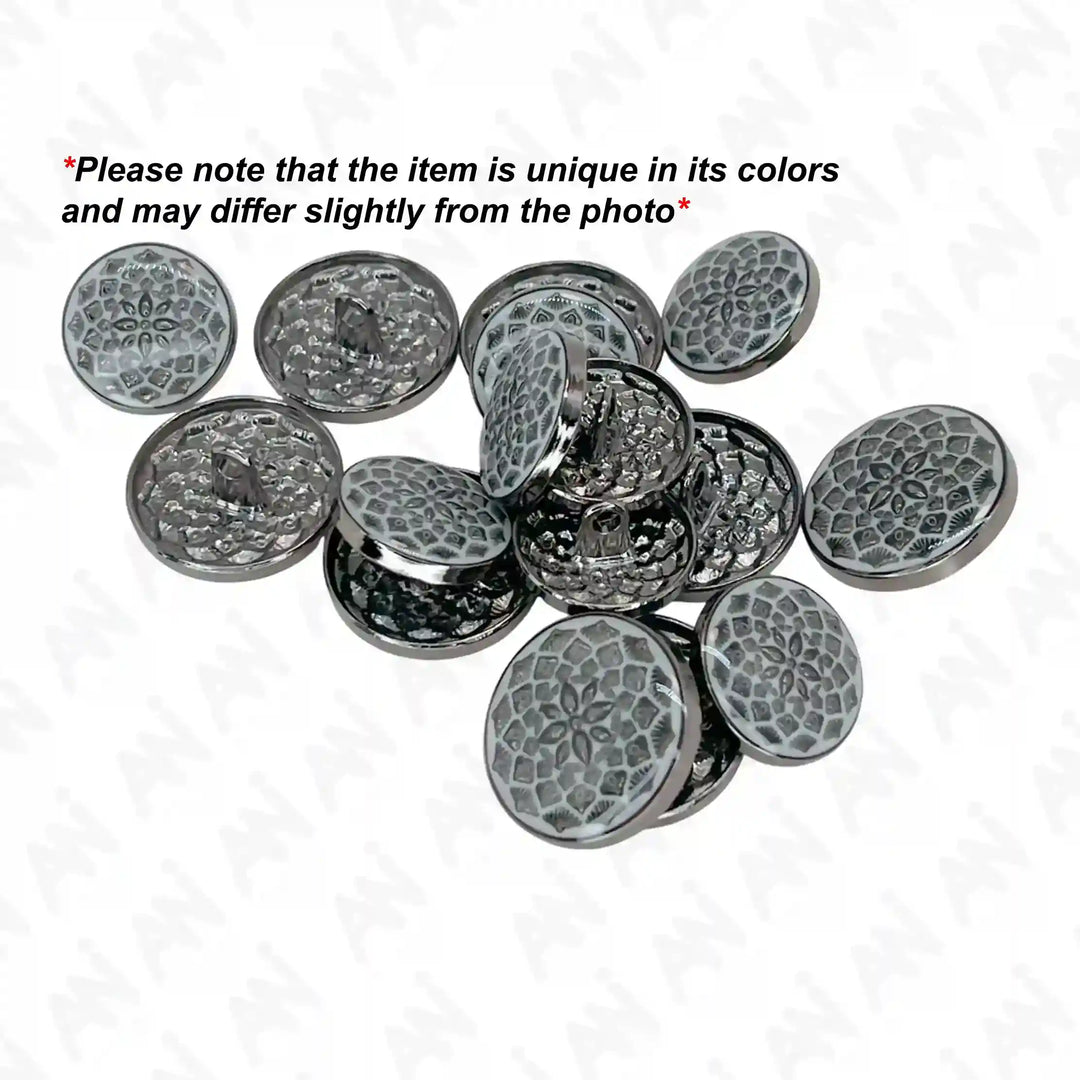 Embossed Inspire Metal Button