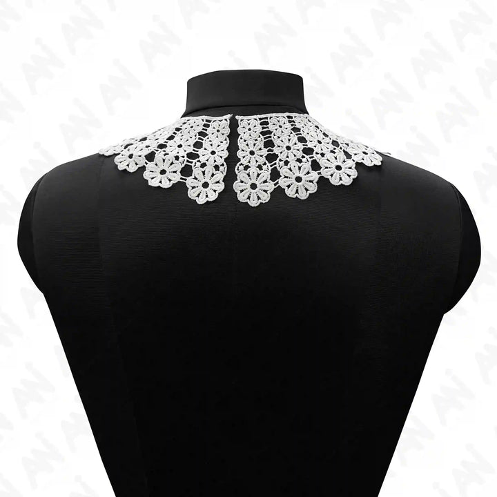 Flowing Floral Lace Neck Collar Big & Small | Small for Kids