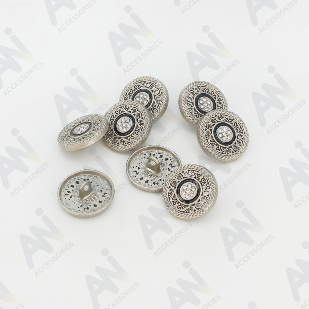 Decorative Gold Buttons for Garments and Accessories